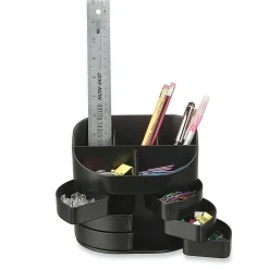 OIC® 2200 Series Double Supply Desktop Organizer, Black