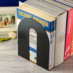 OIC® Steel Construction Heavy-Duty Bookends, Non-Skid, 10