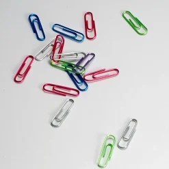 OIC® Translucent Vinyl Paper Clips, Box Of 600, No. 2, Assorted Colors