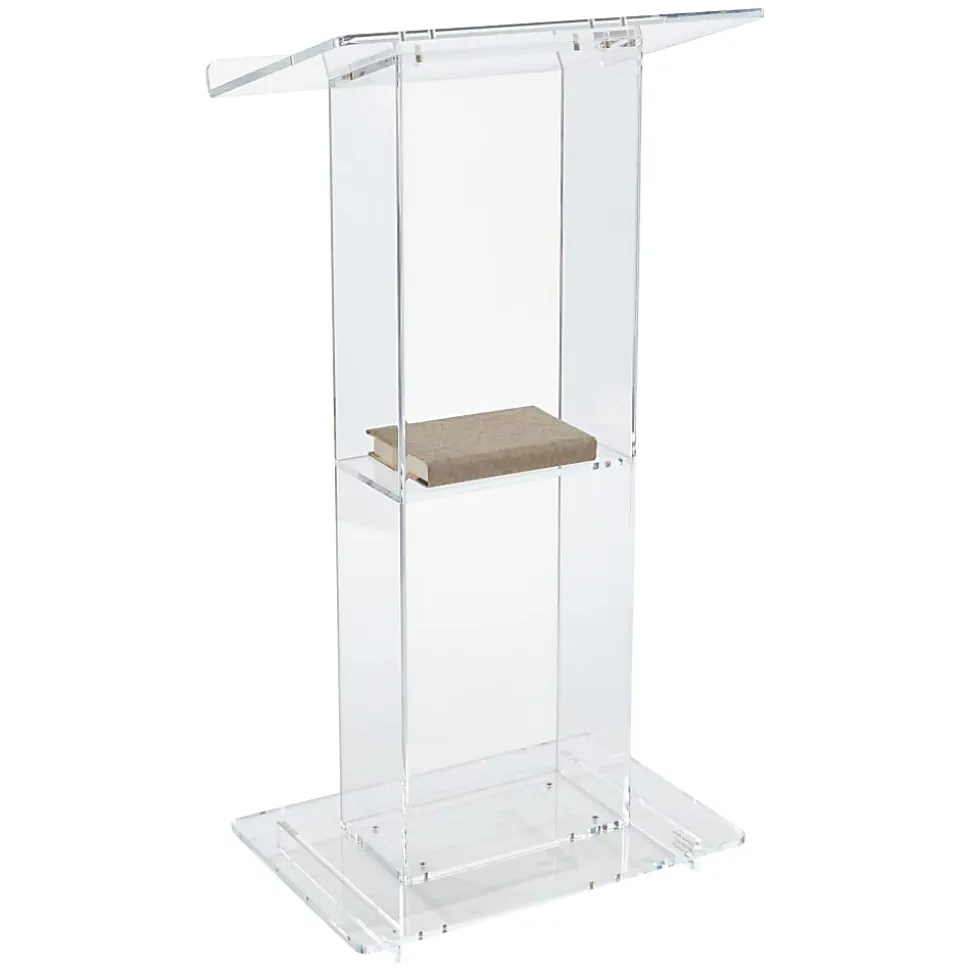 Oklahoma Sound? Acrylic Lectern With Shelf, Clear