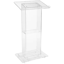 Oklahoma Sound? Acrylic Lectern With Shelf, Clear