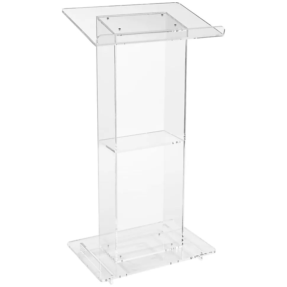 Oklahoma Sound? Acrylic Lectern With Shelf, Clear