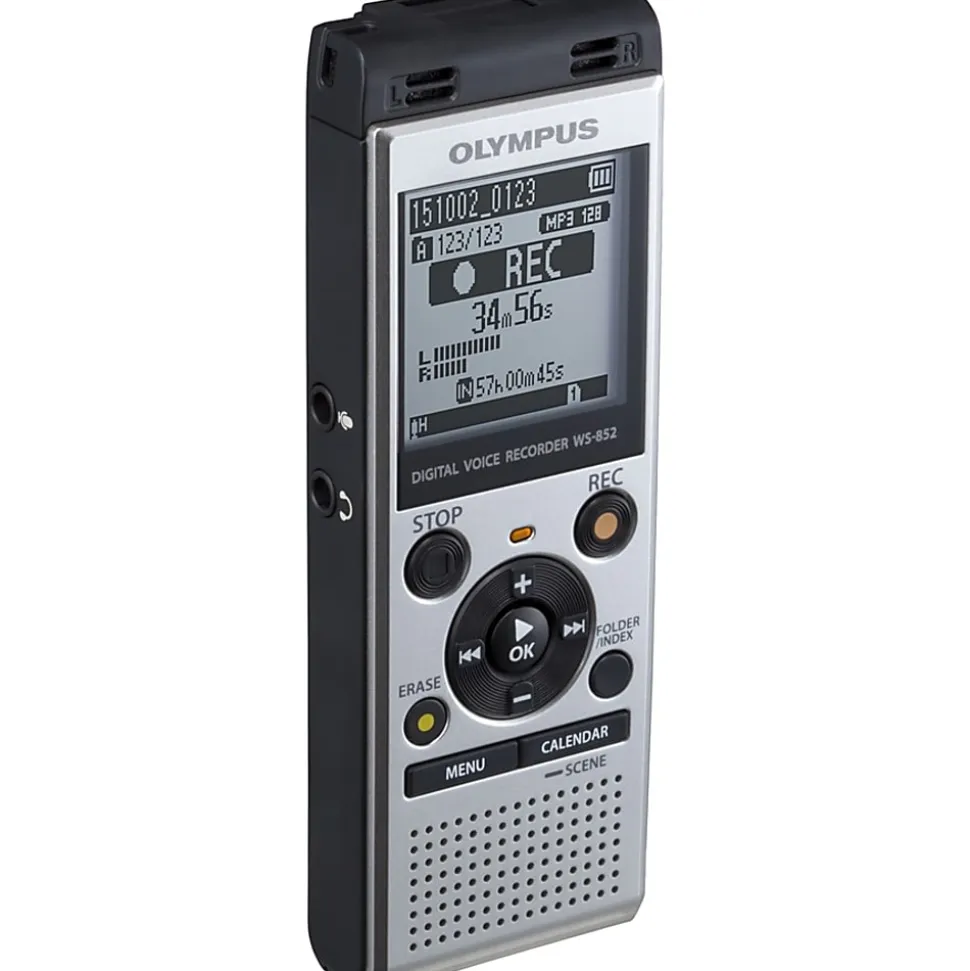Olympus® WS-852 Digital Voice Recorder, Silver