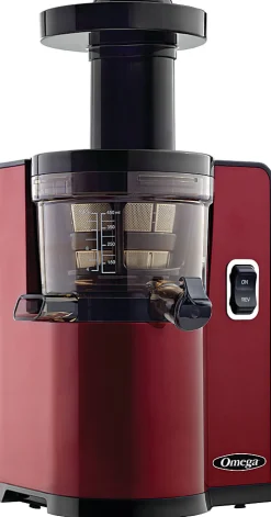 Omega VSJ843QR Juicer, Red