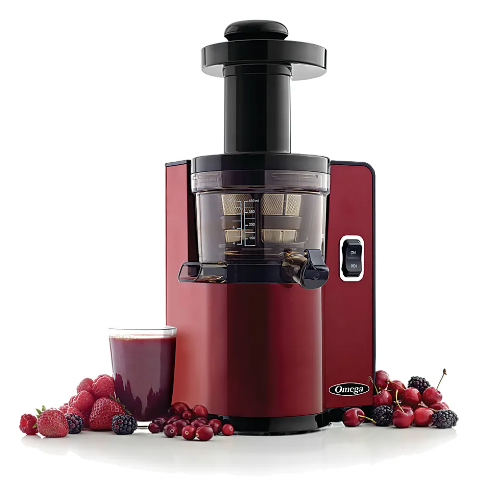 Omega VSJ843QR Juicer, Red