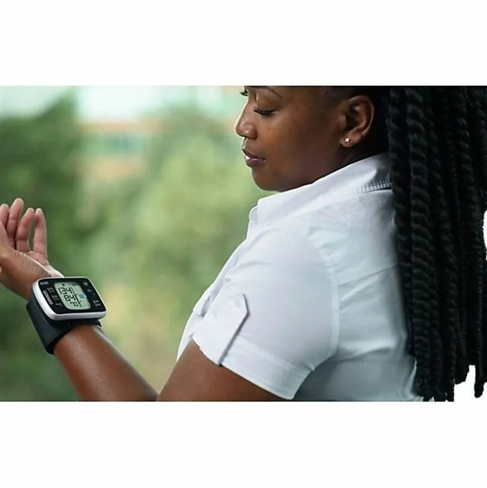 Omron® 3 Series® Digital Upper Arm Blood Pressure Monitor With D-Ring Cuff, 1 Size, Black/White
