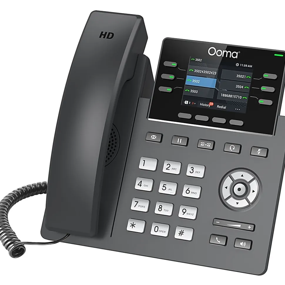 ooma 6-Line IP Corded Phone, OOMA2613