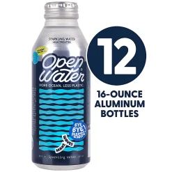 Open Water Sparkling Water Bottles, 16 Oz, Case Of 12 Bottles