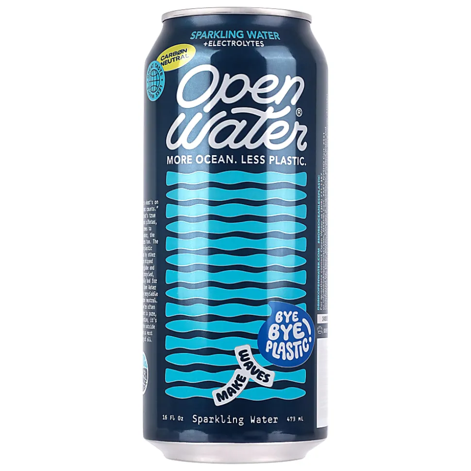 Open Water Sparkling Water Tallgirl Cans, 16 Oz, Case Of 12 Cans