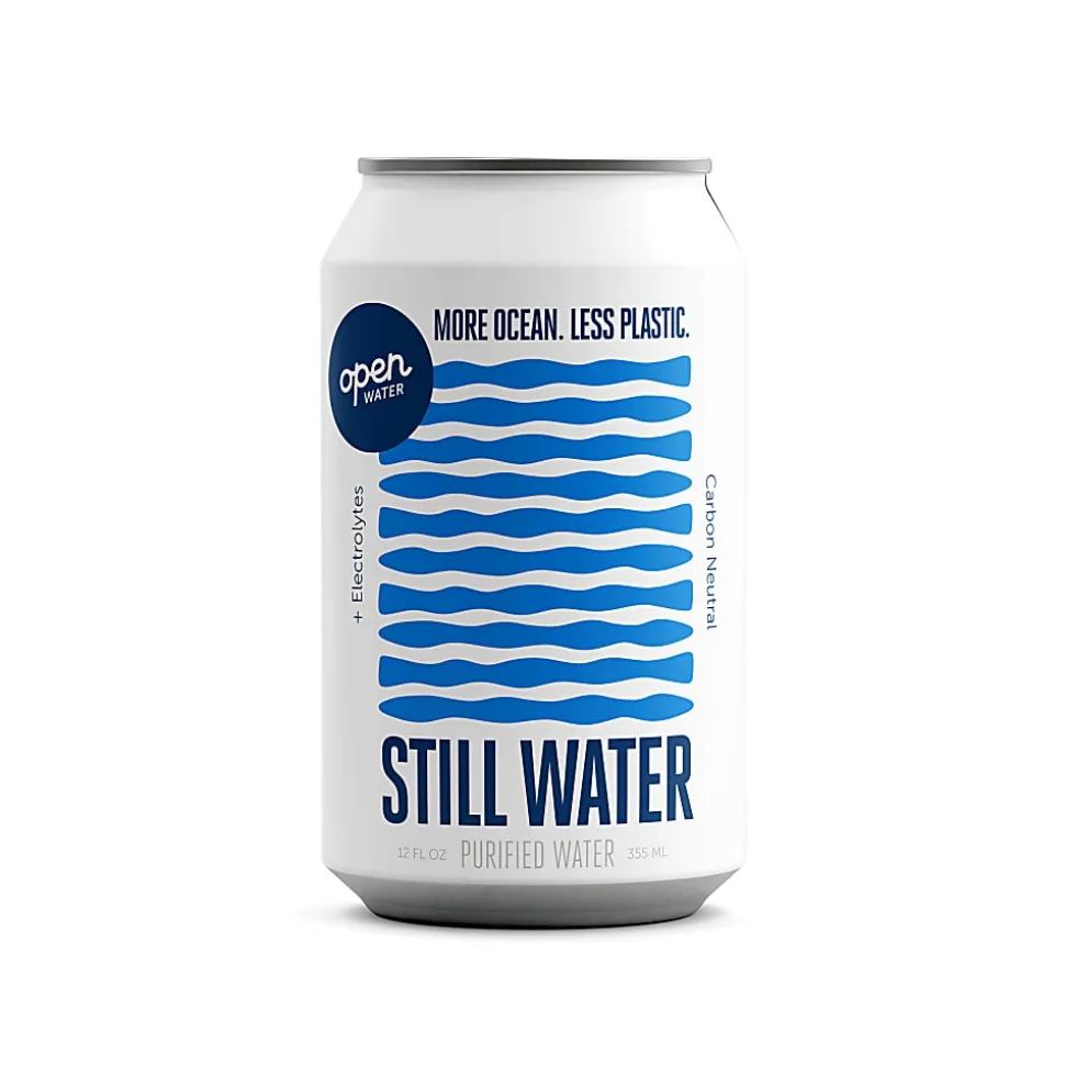 Open Water Still Canned Waters, 12 OZ, Case Of 12 Cans