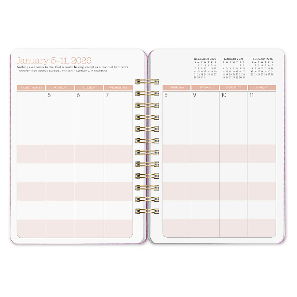 2026 Orange Circle Studio Weekly/Monthly Do It All Planner, 8-1/4" x 5-3/4", Catching Colors, January To December, 26341