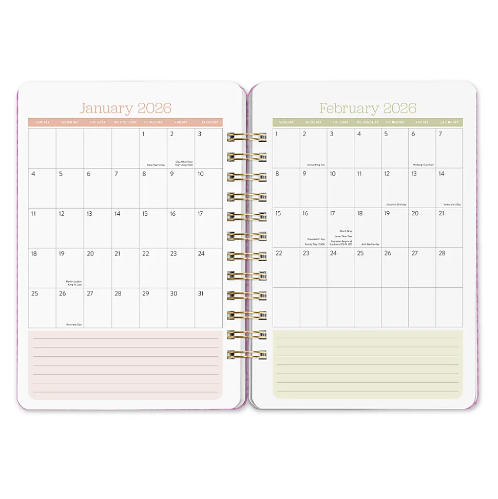 2026 Orange Circle Studio Weekly/Monthly Do It All Planner, 8-1/4" x 5-3/4", Catching Colors, January To December, 26341