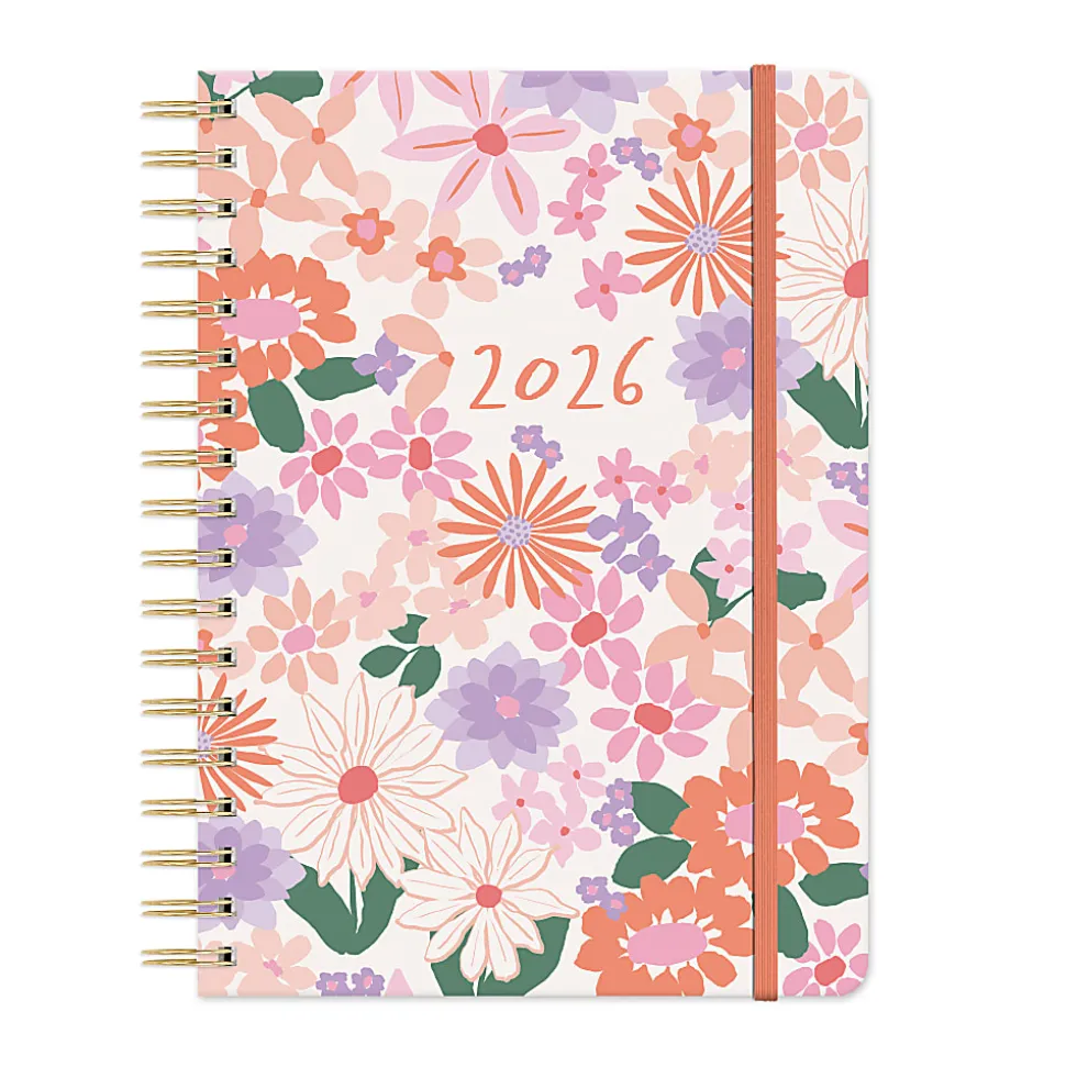 2026 Orange Circle Studio Weekly/Monthly Tri-Tab Planner, 9-5/8" x 7", Secret Garden, January To December, 26506