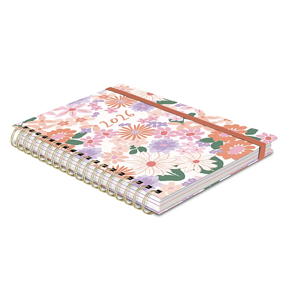 2026 Orange Circle Studio Weekly/Monthly Tri-Tab Planner, 9-5/8" x 7", Secret Garden, January To December, 26506