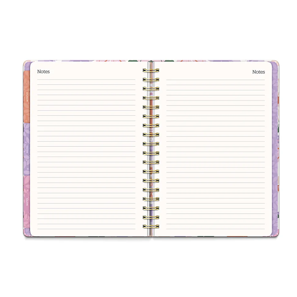 2026 Orange Circle Studio Weekly/Monthly Tri-Tab Planner, 9-5/8" x 7", Secret Garden, January To December, 26506