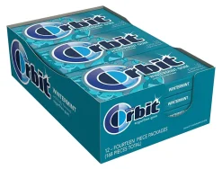Orbit® Sugar Free Gum, Wintermint, 14 Stick, Box Of 12