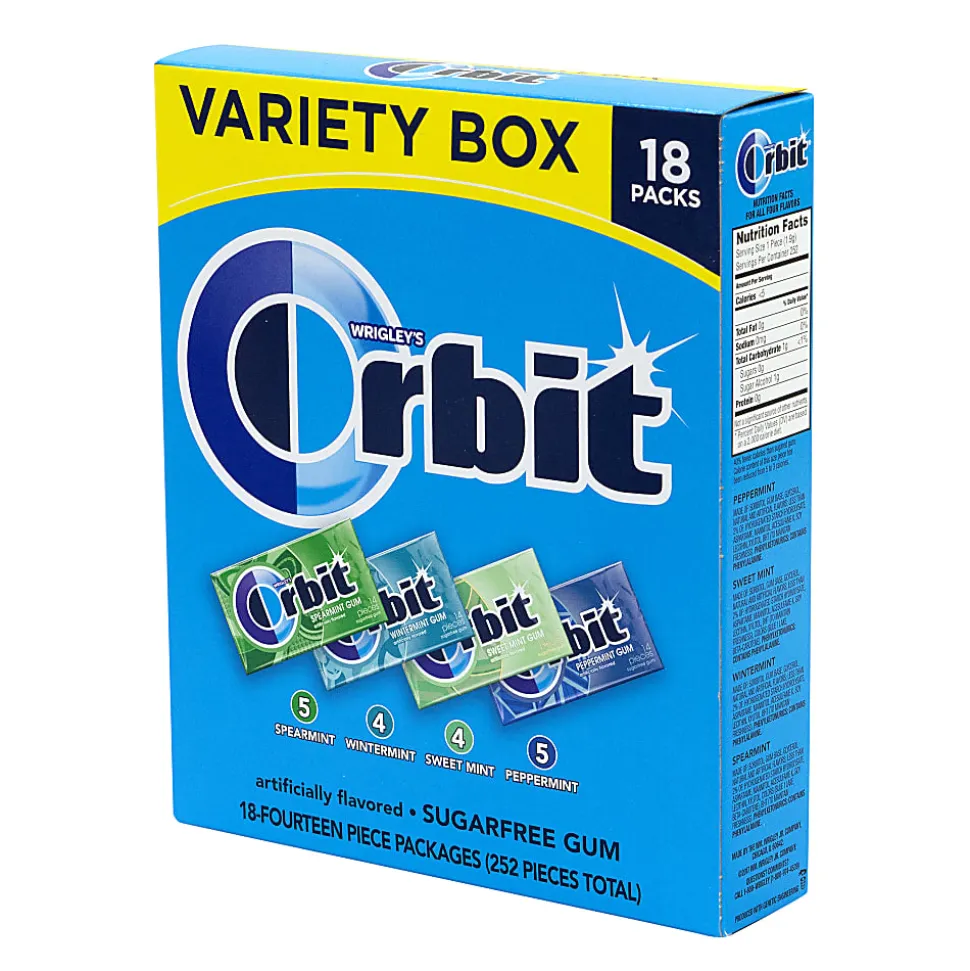 Orbit® Sugar-Free Mint Gum, Box Of 18
