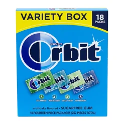 Orbit® Sugar-Free Mint Gum, Box Of 18