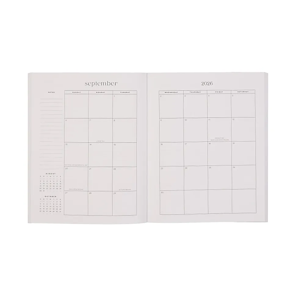2026 Organized by Happy Planner Monthly/Weekly Classic Book Bound Soft Planner, 7-3/4" x 9-3/4", Blush, January To December, PB0006C008