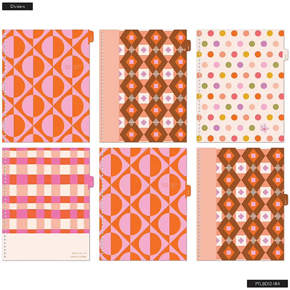 2026 Organized by Happy Planner Monthly/Weekly Big Twin Loop Planner, 8-1/2" x 11", Bright Sunlit Floral, January To December, PTLBD12-184