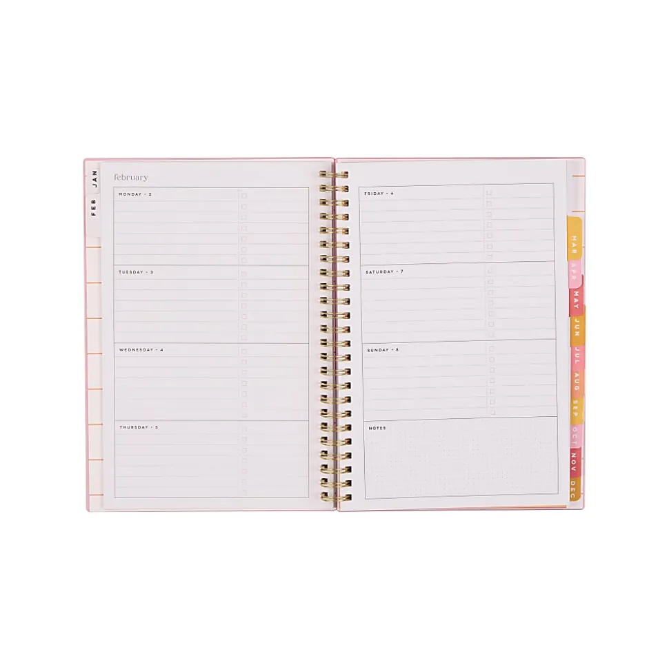 2026 Organized by Happy Planner Monthly/Weekly Small Twin Loop Planner, 5-1/2" x 8-1/4", Sunset, January To December, PT0025S012