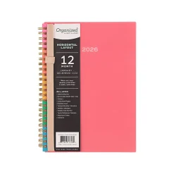 2026 Organized by Happy Planner Monthly/Weekly Small Twin Loop Planner, 5-1/2