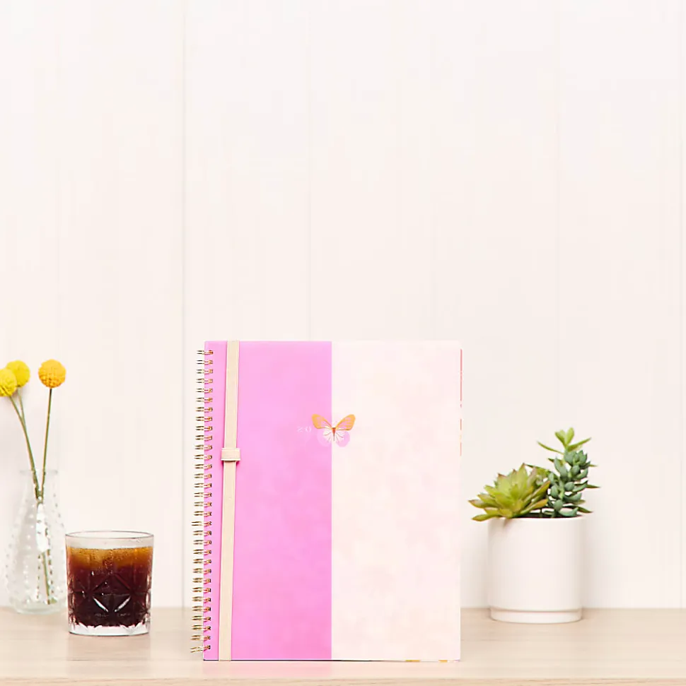 2026 Organized by Happy Planner Monthly/Weekly Big Twin Loop Planner, 8-1/2" x 11", Sunlit Floral, January To December, PT0021B001