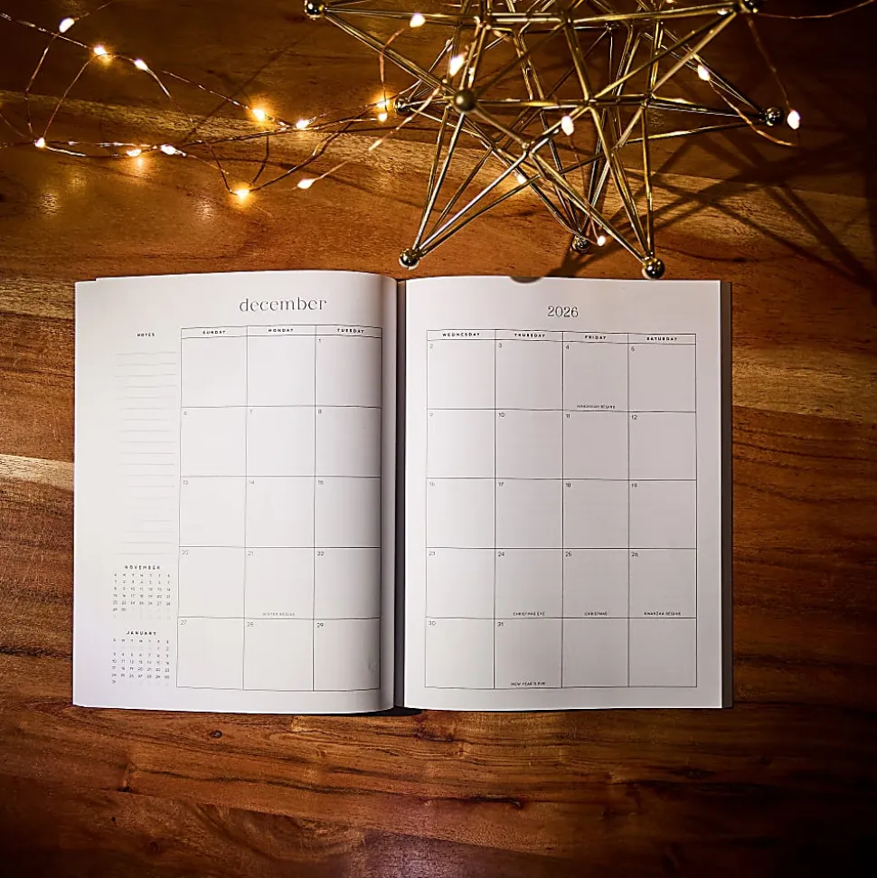 2026 Organized by Happy Planner Monthly/Weekly Classic Book Bound Soft Planner, 7-3/4" x 9-3/4", Midnight, January To December, PB0006C003