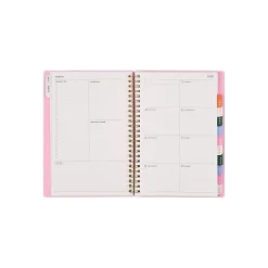 Organized by Happy Planner 12-Month Monthly/Weekly Small Twin Loop Planner, 5-1/2" x 8-5/16", Color Form, July 2026 - June 2027, Total Qty 1