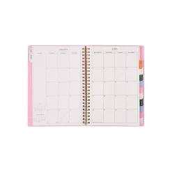 Organized by Happy Planner 12-Month Monthly/Weekly Small Twin Loop Planner, 5-1/2