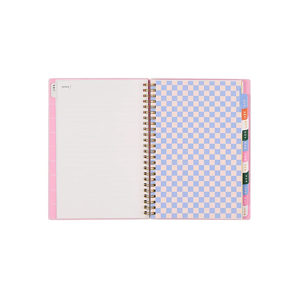 Organized by Happy Planner 12-Month Monthly/Weekly Small Twin Loop Planner, 5-1/2" x 8-5/16", Color Form, July 2026 - June 2027, Total Qty 1