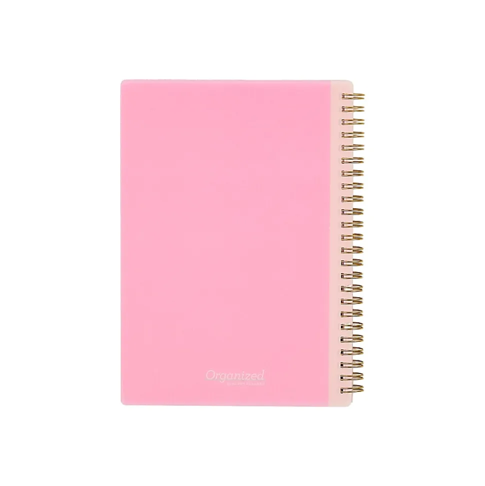 Organized by Happy Planner 12-Month Monthly/Weekly Small Twin Loop Planner, 5-1/2" x 8-5/16", Color Form, July 2026 - June 2027, Total Qty 1