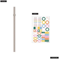 Organized by Happy Planner 12-Month Monthly/Weekly Small Twin Loop Planner, 5-1/2