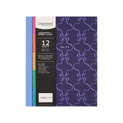 Organized by Happy Planner 12-Month Monthly/Weekly Classic Book Bound Soft Planner, 7-3/4