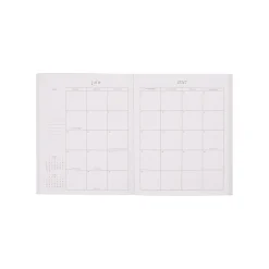 Organized by Happy Planner 12-Month Monthly/Weekly Classic Book Bound Soft Planner, 7-3/4
