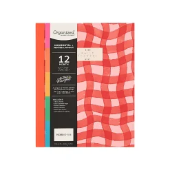 Organized by Happy Planner 12-Month Monthly/Weekly Classic Book Bound Soft Planner, 7-3/4