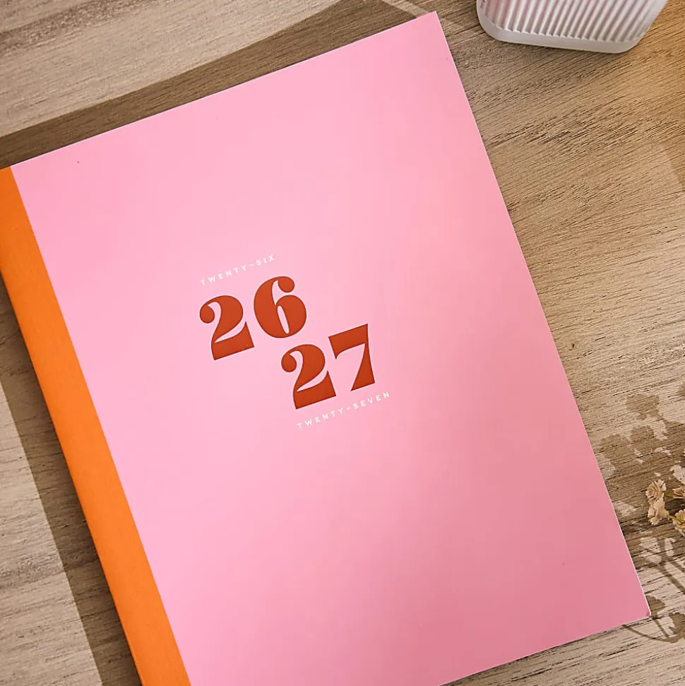 Organized by Happy Planner 12-Month Monthly/Weekly Classic Book Bound Soft Planner, 7-3/4" x 9-3/4", Color, July 2026 - June 2027, Total Qty 1