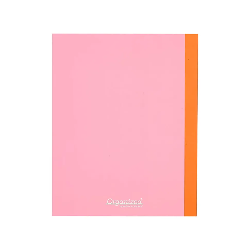 Organized by Happy Planner 12-Month Monthly/Weekly Classic Book Bound Soft Planner, 7-3/4" x 9-3/4", Color, July 2026 - June 2027, Total Qty 1