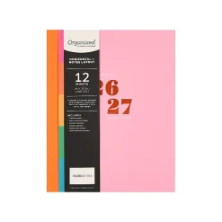 Organized by Happy Planner 12-Month Monthly/Weekly Classic Book Bound Soft Planner, 7-3/4
