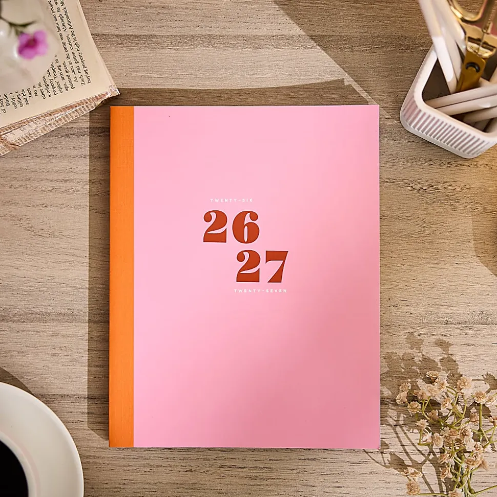 Organized by Happy Planner 12-Month Monthly/Weekly Classic Book Bound Soft Planner, 7-3/4" x 9-3/4", Color, July 2026 - June 2027, Total Qty 1