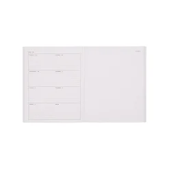Organized by Happy Planner 12-Month Monthly/Weekly Classic Book Bound Soft Planner, 7-3/4