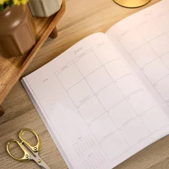 Organized by Happy Planner 12-Month Monthly/Weekly Classic Book Bound Soft Planner, 7-3/4