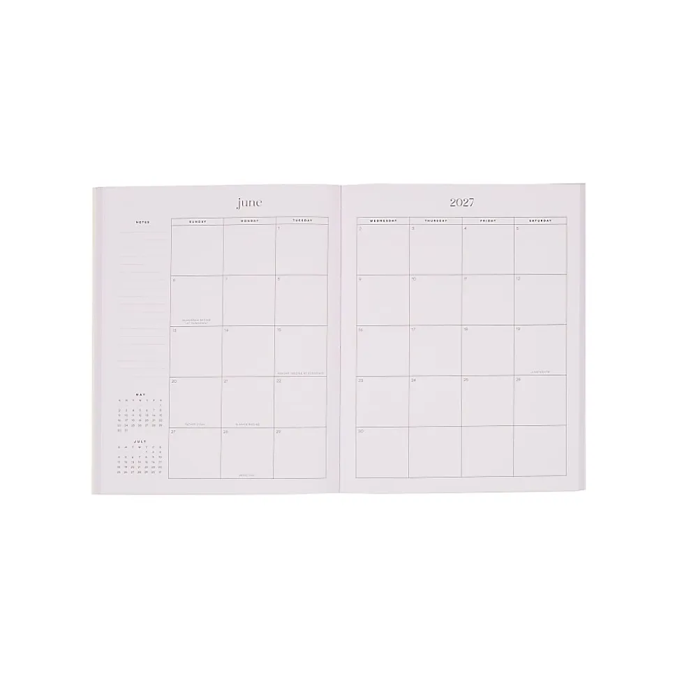 Organized by Happy Planner 12-Month Monthly/Weekly Classic Book Bound Soft Planner, 7-3/4" x 9-3/4", Strawberry, July 2026 - June 2027, Total Qty 1