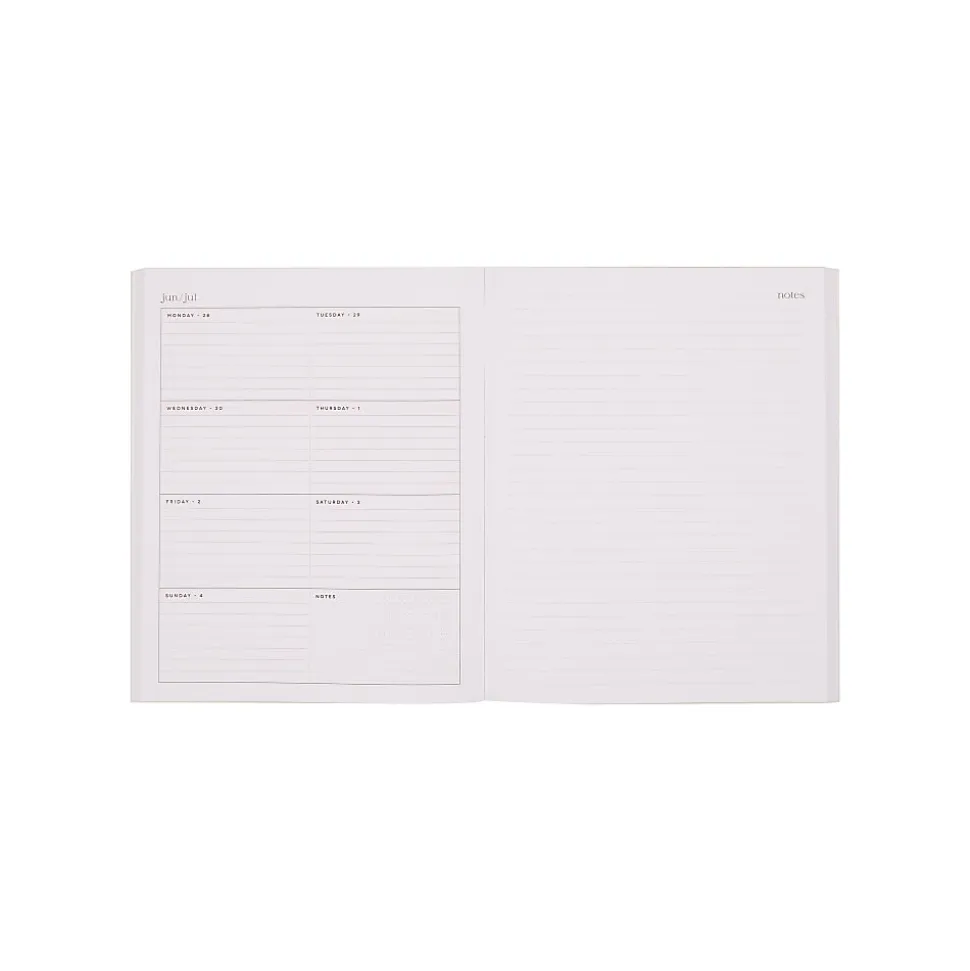 Organized by Happy Planner 12-Month Monthly/Weekly Classic Book Bound Soft Planner, 7-3/4" x 9-3/4", Midnight, July 2026 - June 2027, Total Qty 1