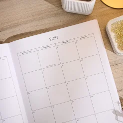 Organized by Happy Planner 12-Month Monthly/Weekly Classic Book Bound Soft Planner, 7-3/4