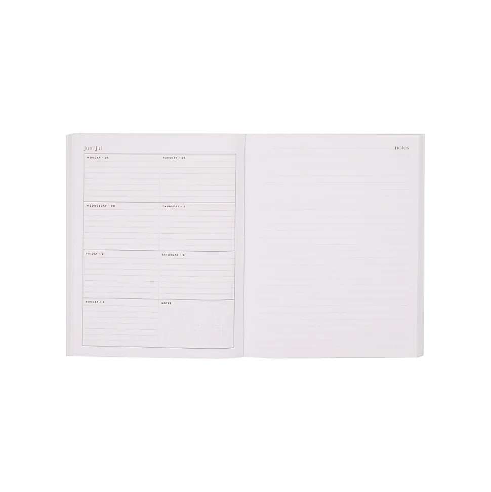 Organized by Happy Planner 12-Month Monthly/Weekly Classic Book Bound Soft Planner, 7-3/4" x 9-3/4", Color Form Tangerine, July-June, Total Qty 1