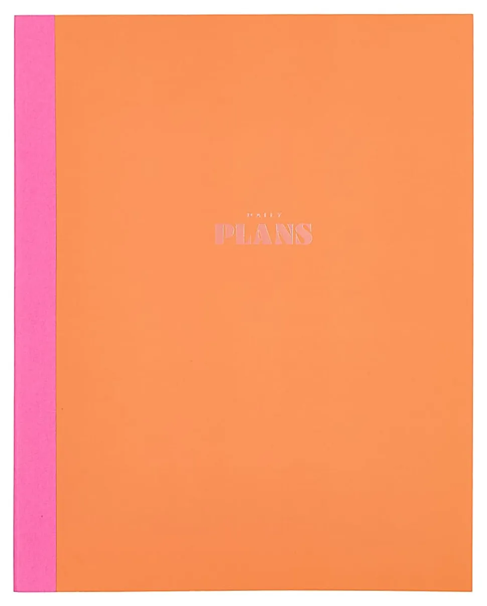 Organized by Happy Planner 12-Month Monthly/Weekly Classic Book Bound Soft Planner, 7-3/4" x 9-3/4", Color Form Tangerine, July-June, Total Qty 1