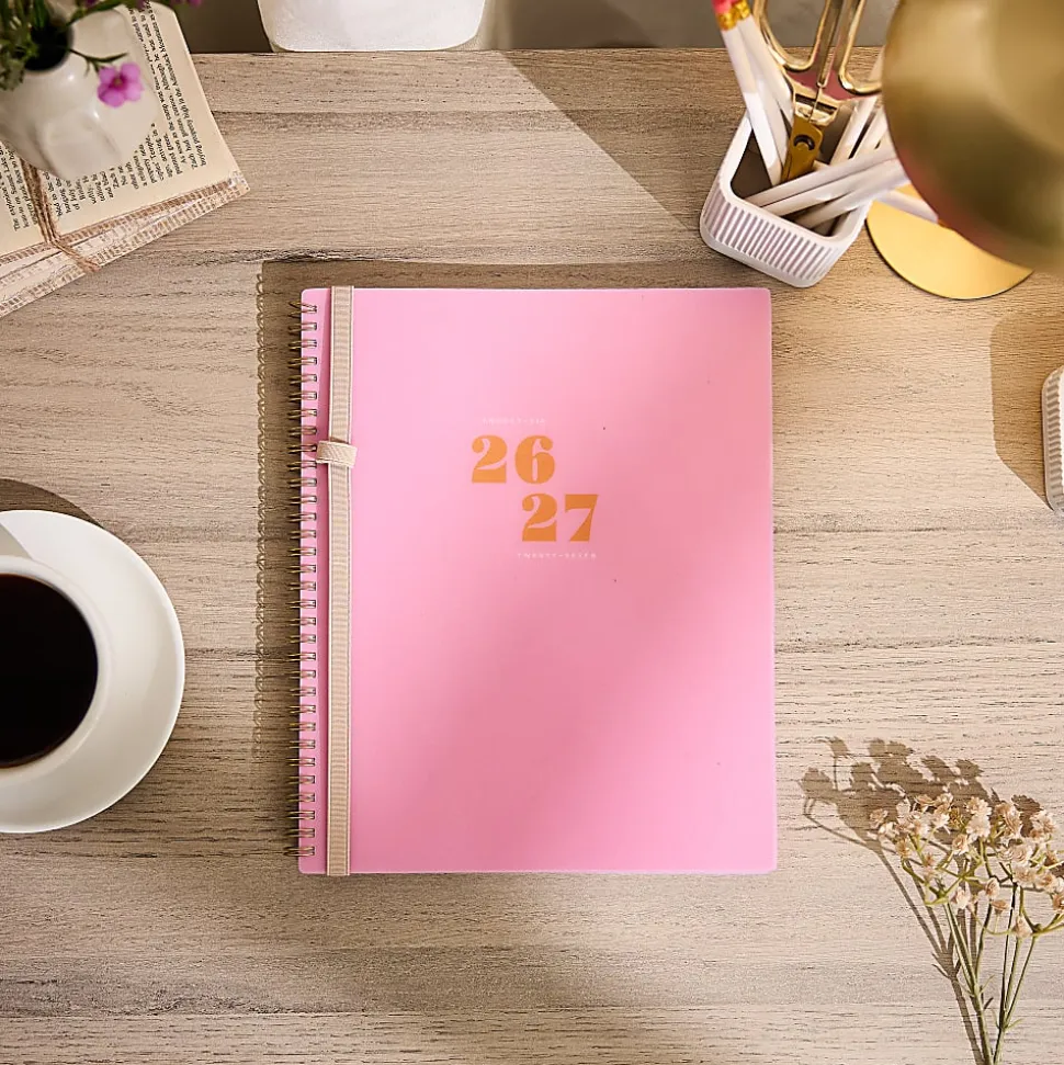 Organized by Happy Planner 12-Month Monthly/Weekly Big Twin Loop Planner, 8-1/2" x 11", Color Form Play, July 2026 - June 2027, Total Qty 1