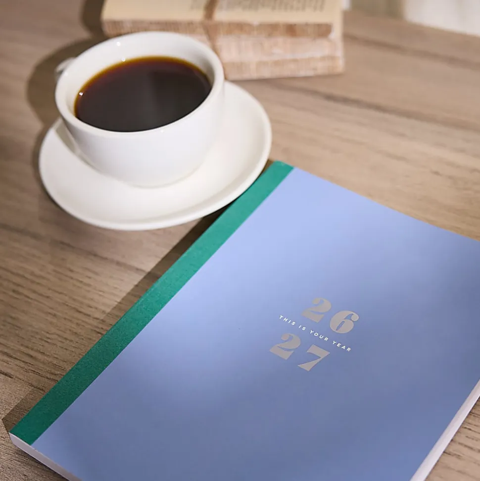 Organized by Happy Planner 12-Month Monthly/Weekly Classic Book Bound Soft Planner, 7-3/4" x 9-3/4", Blue, July 2026-June 2027, Total Qty 1