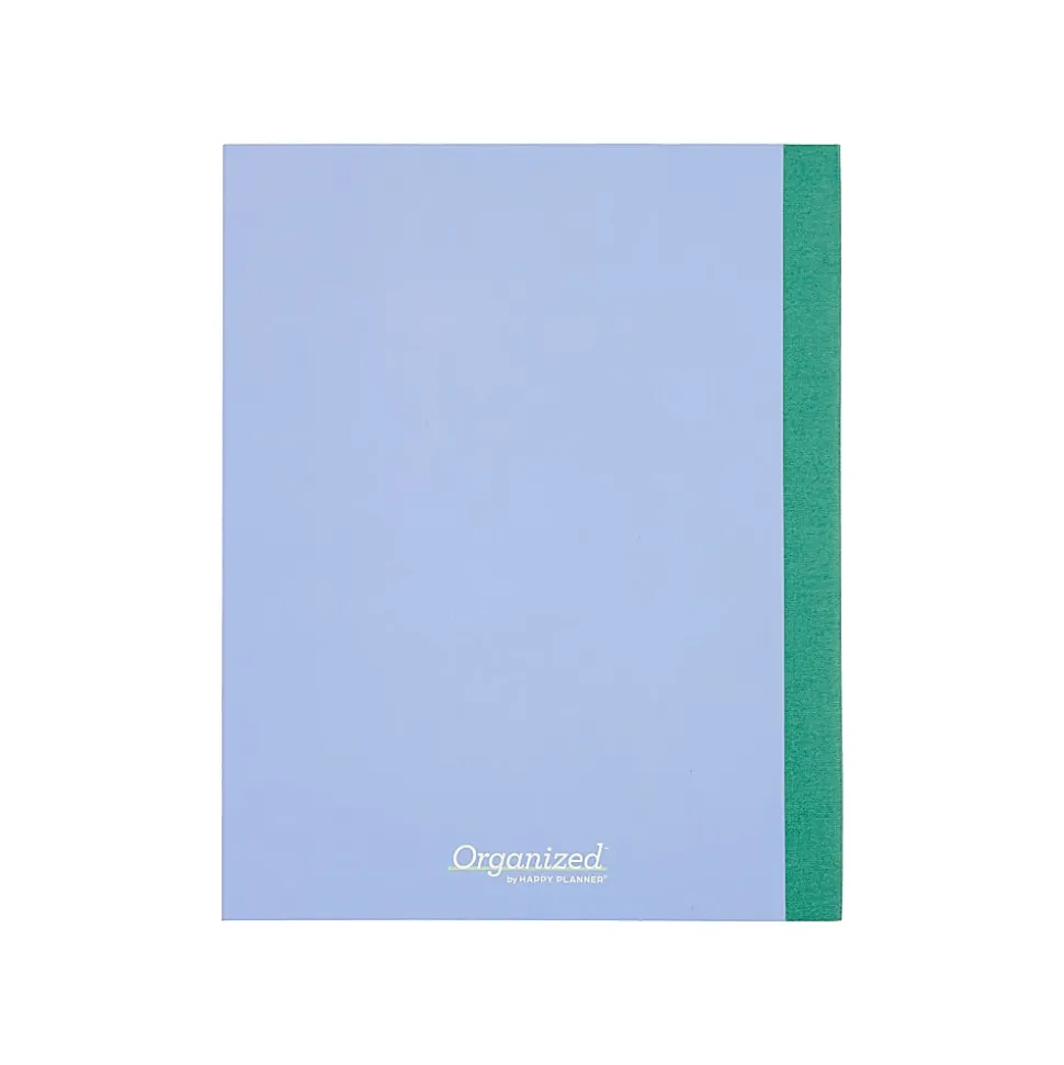 Organized by Happy Planner 12-Month Monthly/Weekly Classic Book Bound Soft Planner, 7-3/4" x 9-3/4", Blue, July 2026-June 2027, Total Qty 1